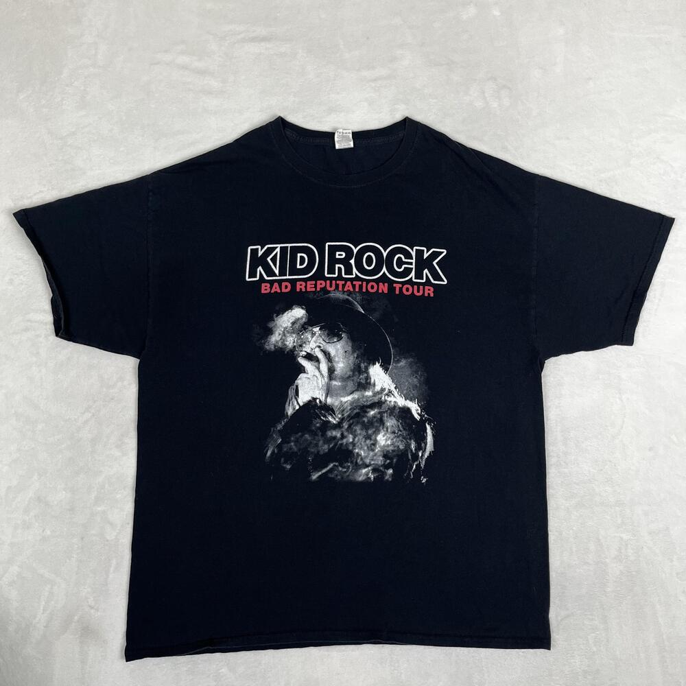 Kid Rock Bad Reputation Tour Shirt Mens XL Black Graphic Concert Tee Music